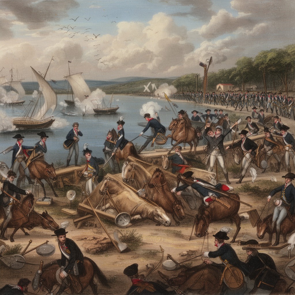 AI-generated illustration of Battle of Plattsburgh