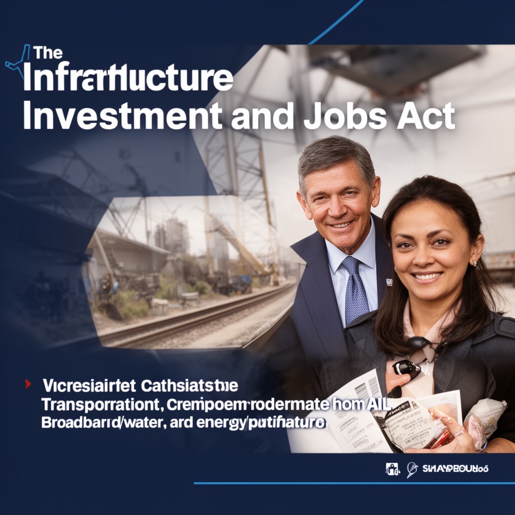 AI-generated illustration of Infrastructure Investment and Jobs Act (as president)