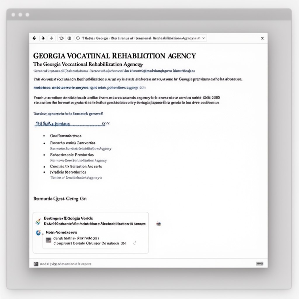 AI-generated illustration of Georgia Vocational Rehabilitation Agency