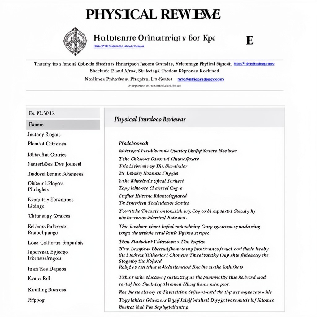 AI-generated illustration of Physical Review E