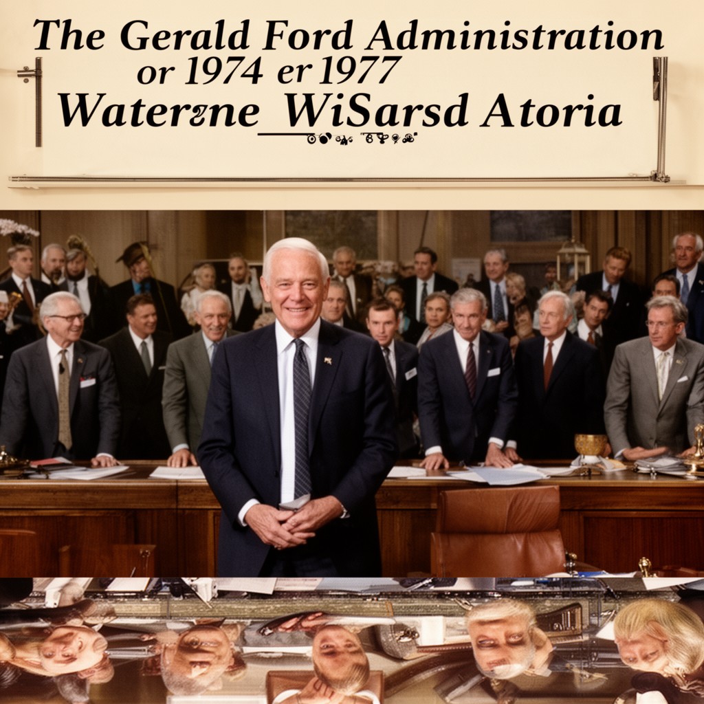 AI-generated illustration of Gerald Ford administration