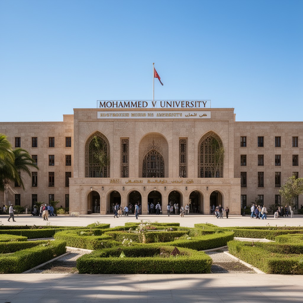 AI-generated illustration of Mohammed V University