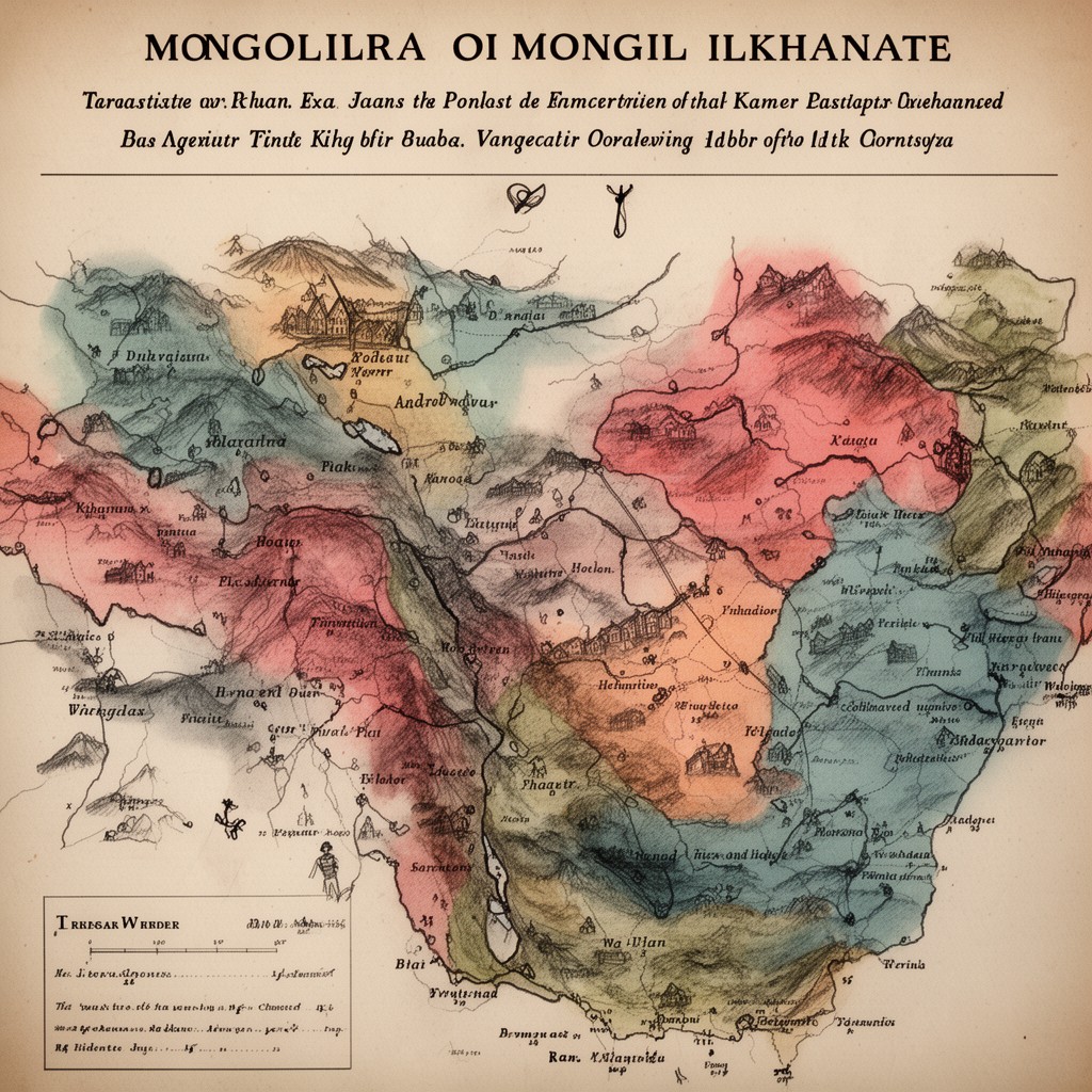 AI-generated illustration of Mongol Ilkhanate