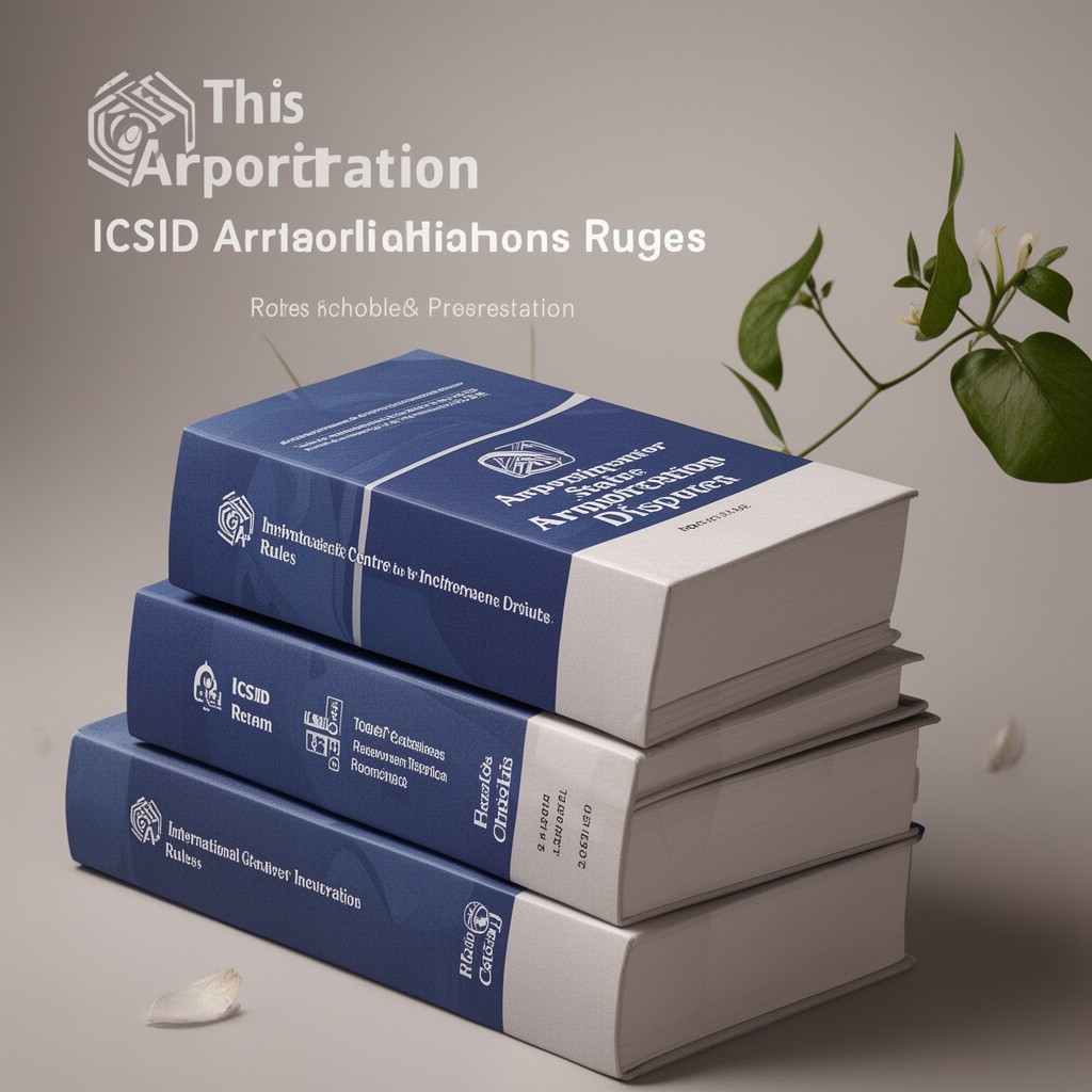 AI-generated illustration of ICSID arbitration rules
