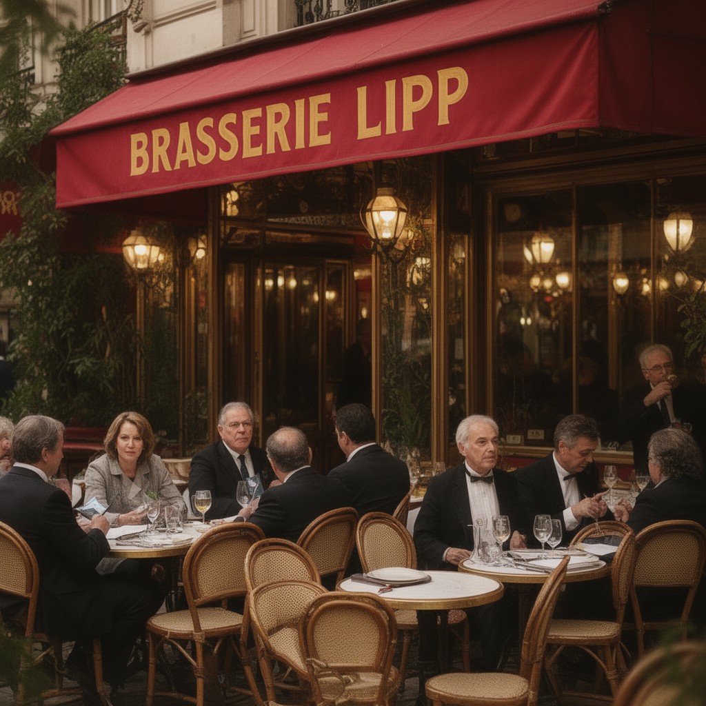 AI-generated illustration of Brasserie Lipp