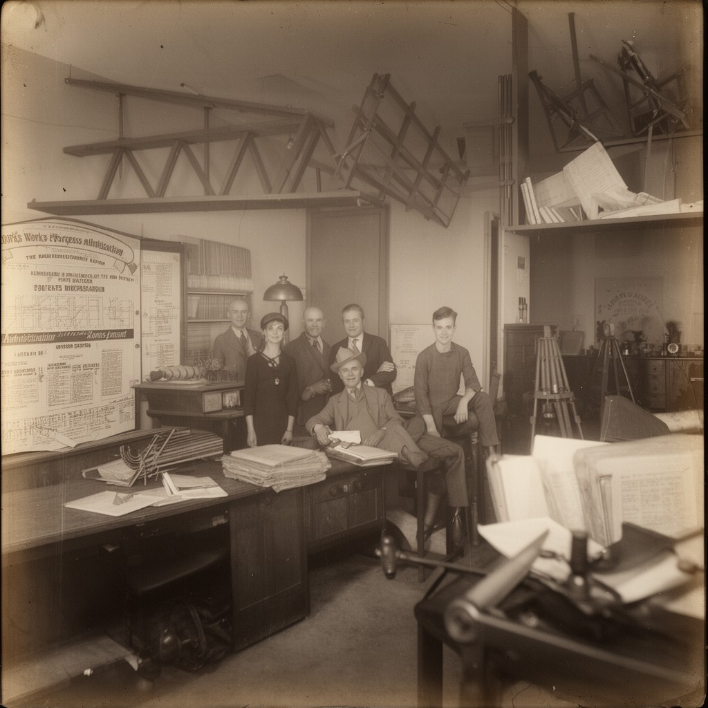 AI-generated illustration of Administrator of the Works Progress Administration