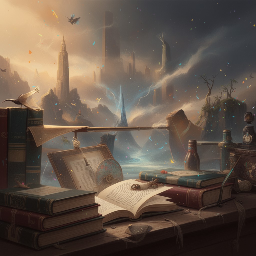 AI-generated illustration of Latin American literature