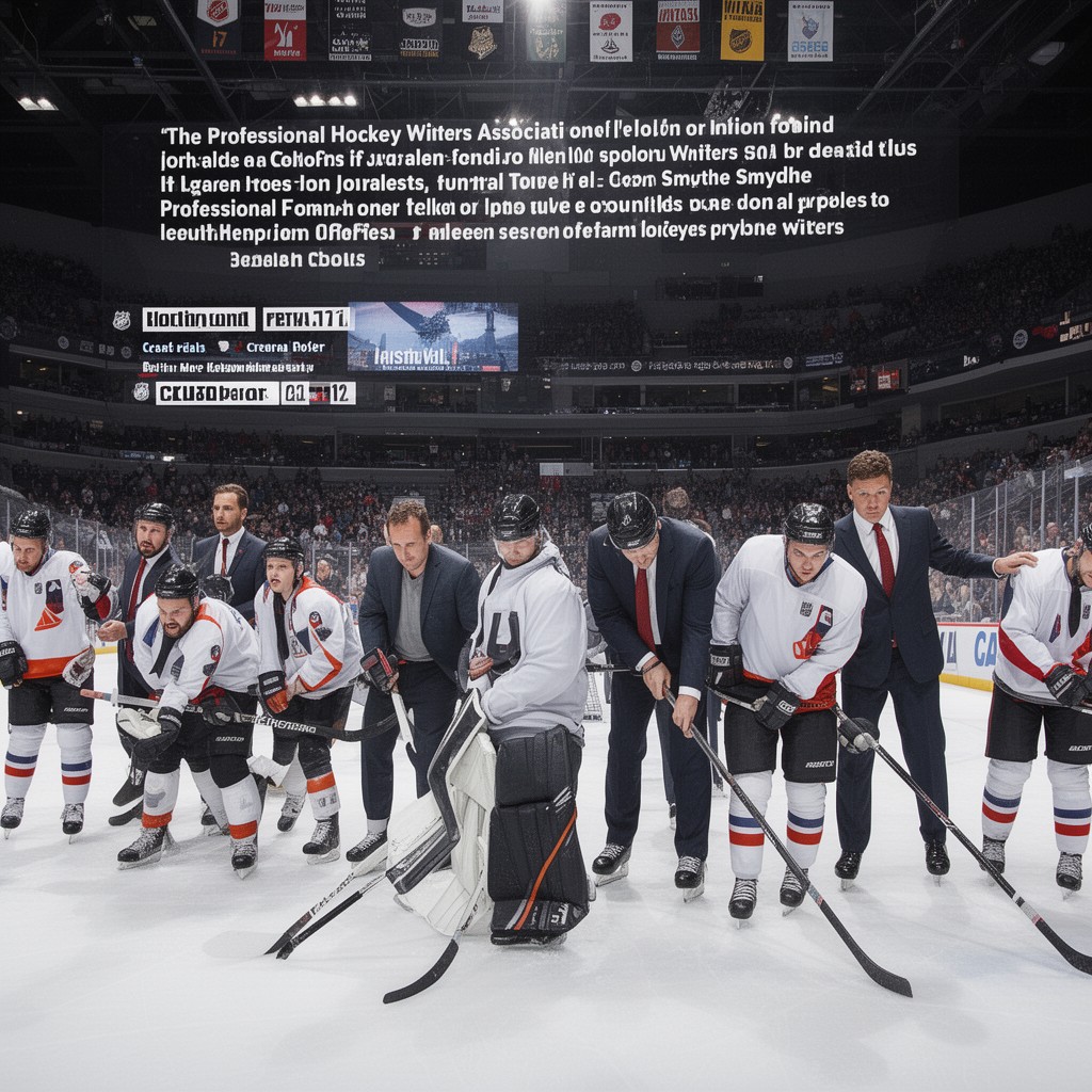 AI-generated illustration of Professional Hockey Writers Association