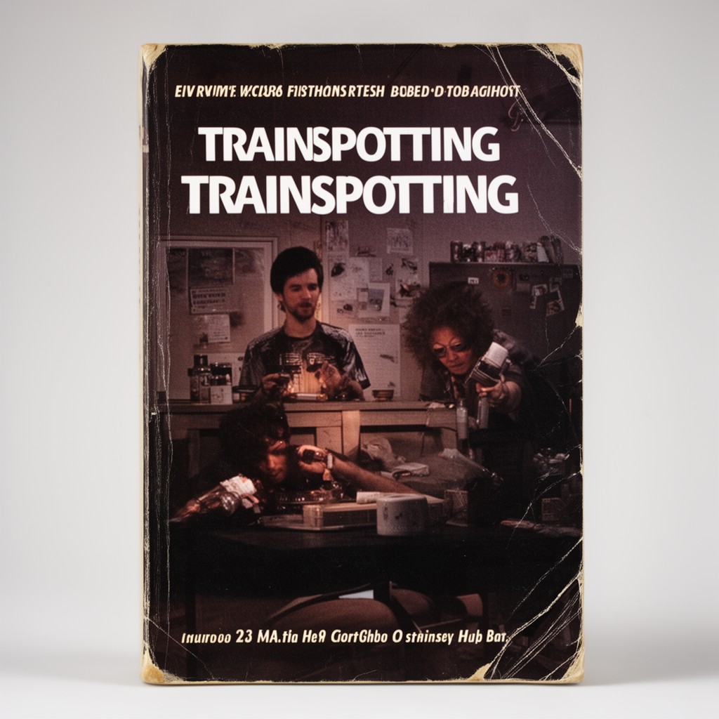 AI-generated illustration of Trainspotting (novel)