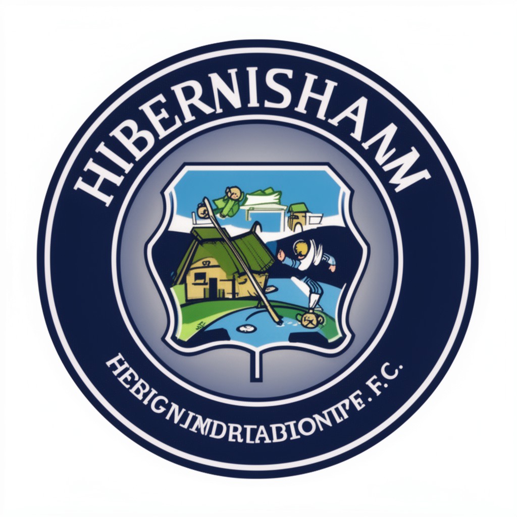 AI-generated illustration of Hibernian F.C.