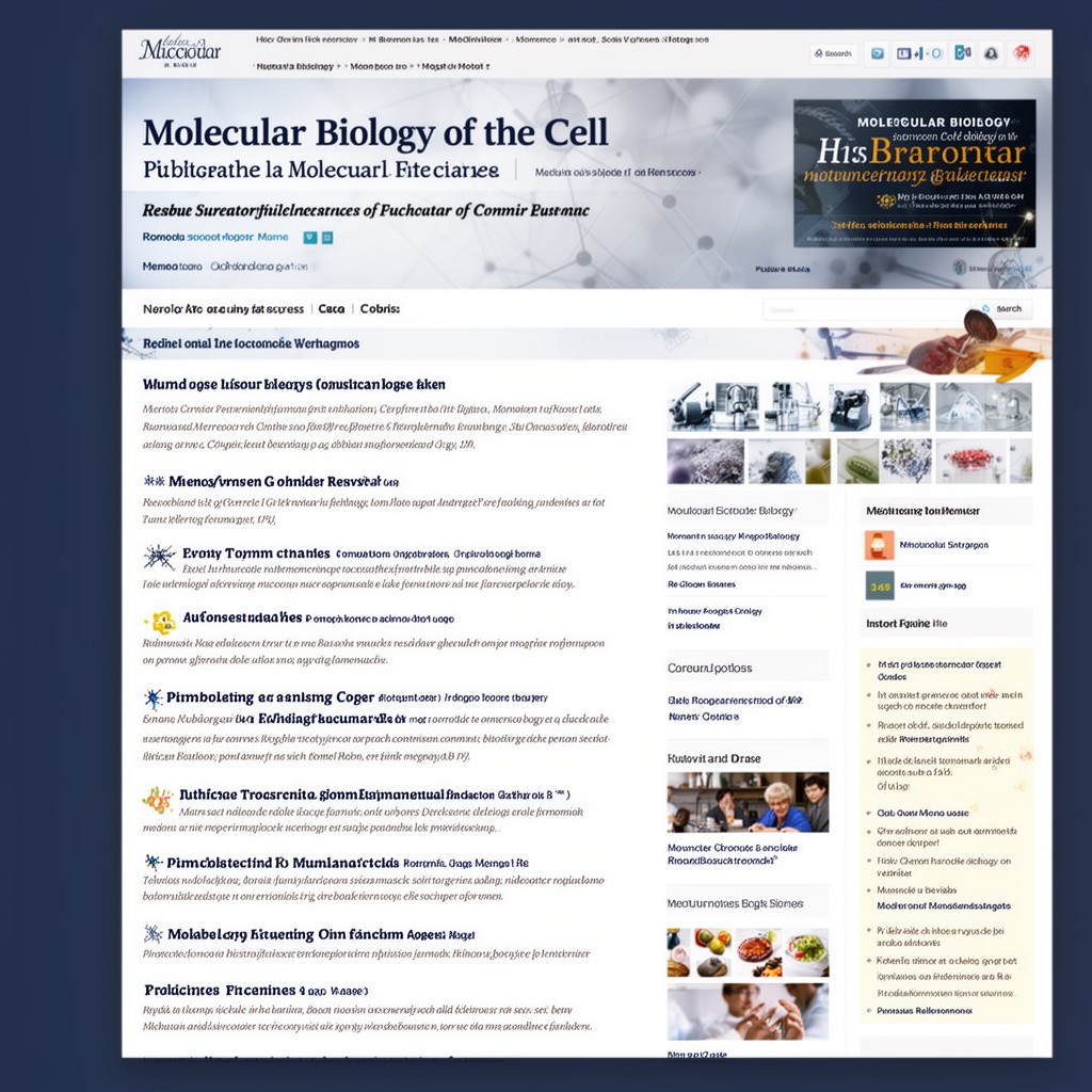 AI-generated illustration of Molecular Biology of the Cell