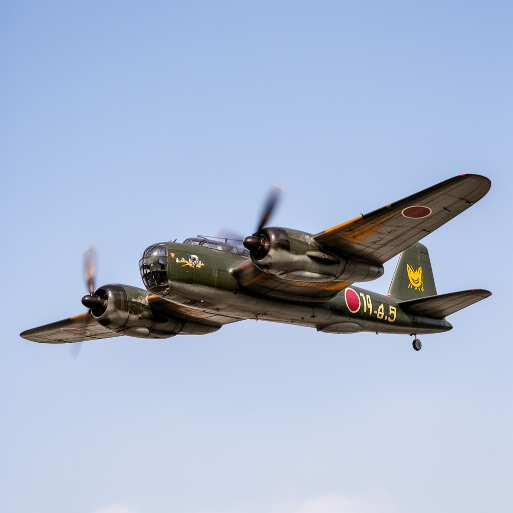 AI-generated illustration of Kawasaki Ki-45