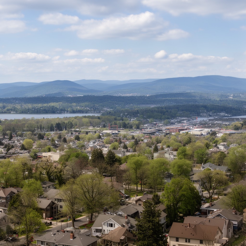 AI-generated illustration of Bergen County, New Jersey