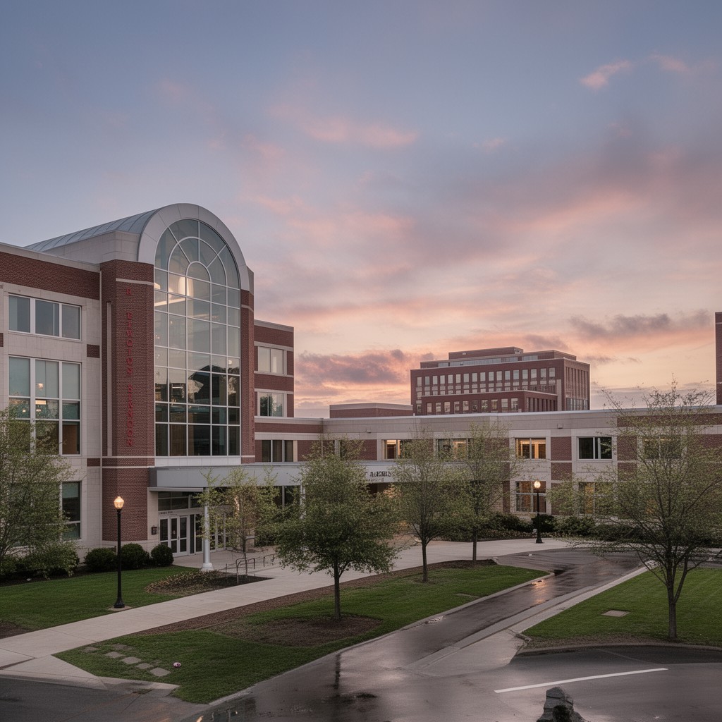AI-generated illustration of Rutgers Robert Wood Johnson Medical School