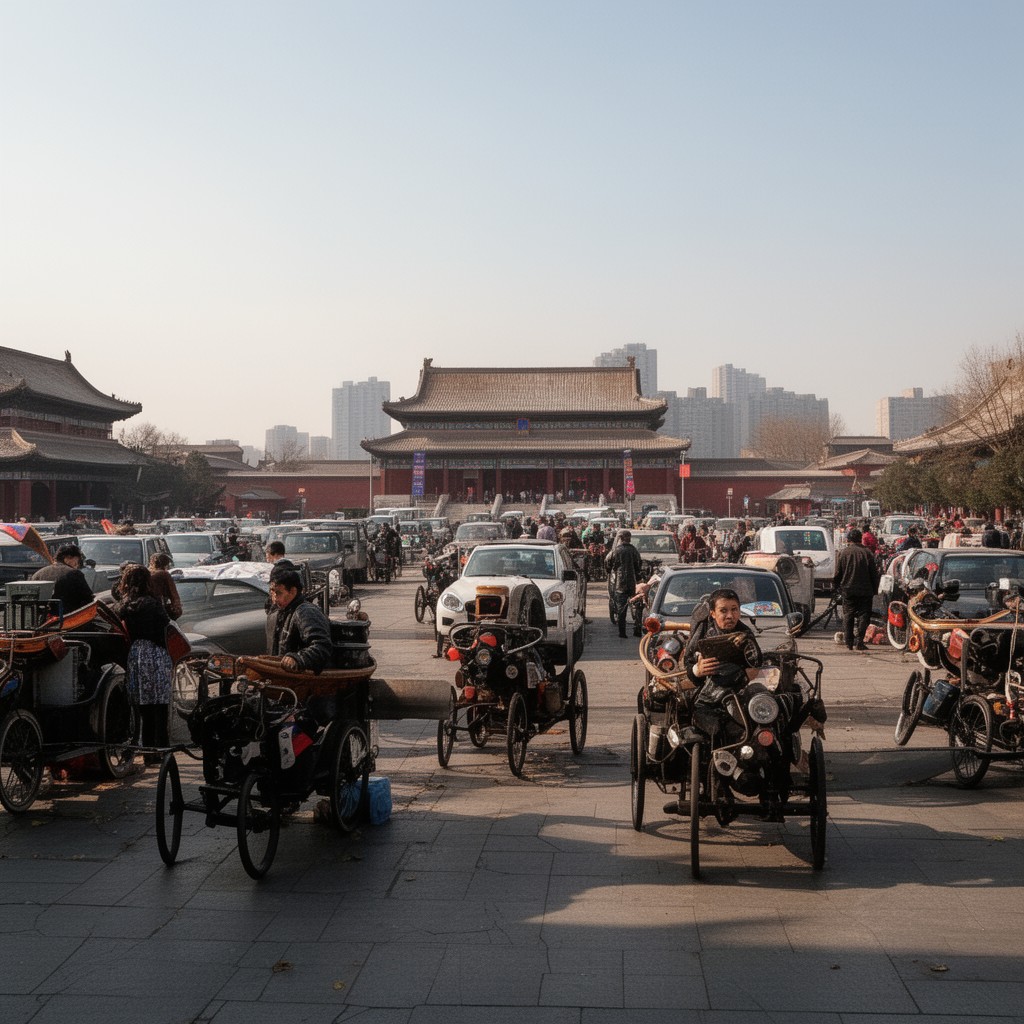 AI-generated illustration of Dongcheng District, Beijing