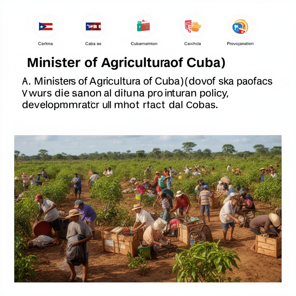 AI-generated illustration of Minister of Agriculture of Cuba
