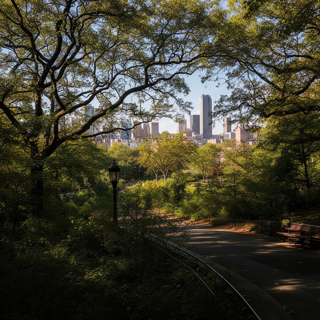 AI-generated illustration of Isham Park