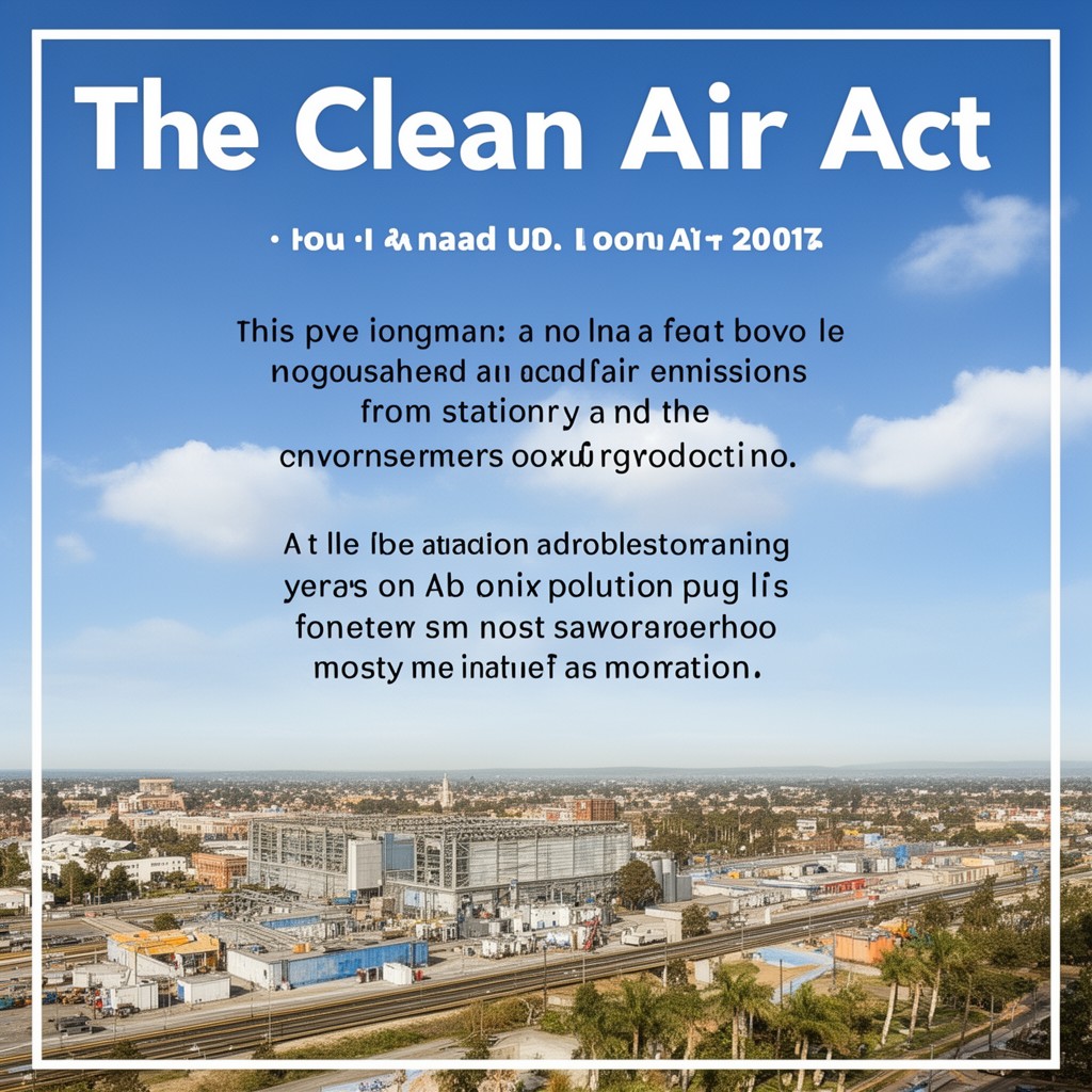 AI-generated illustration of Clean Air Act
