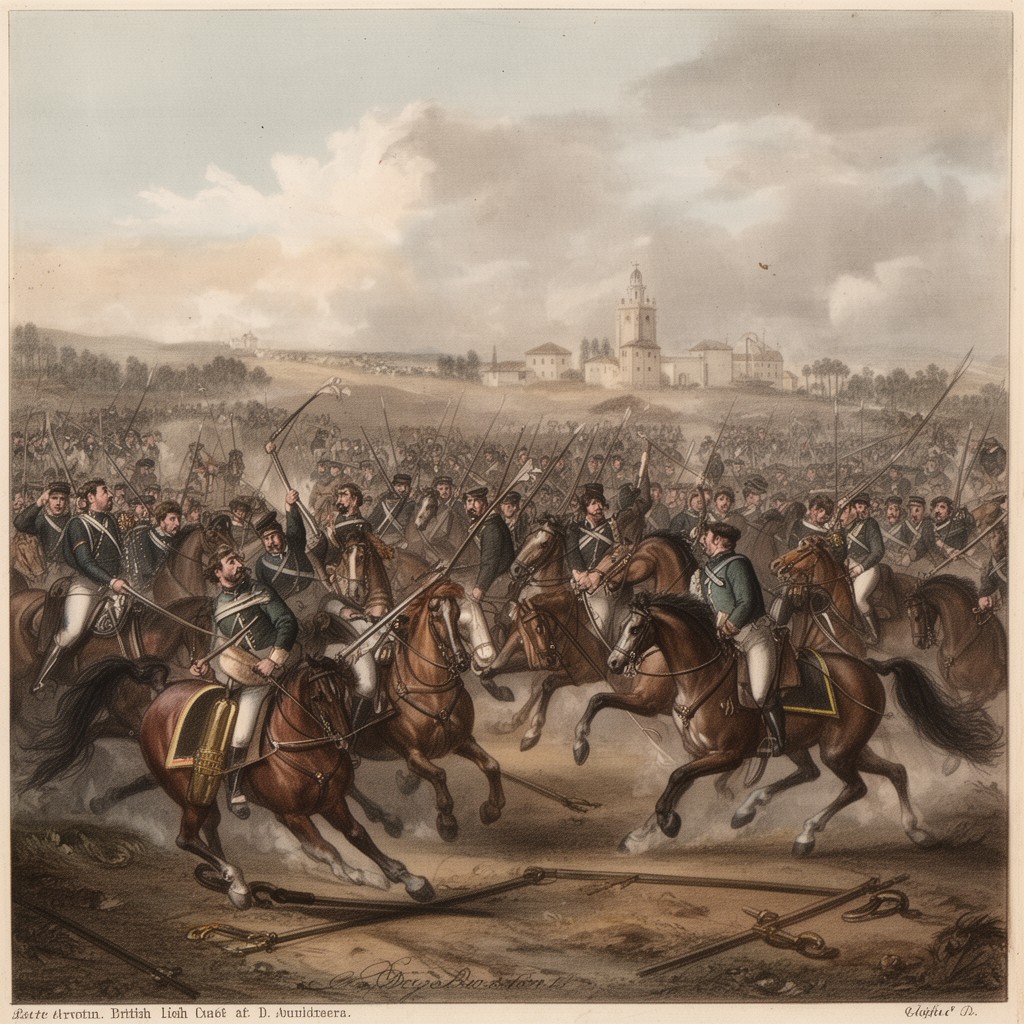 AI-generated illustration of Battle of Sahagún