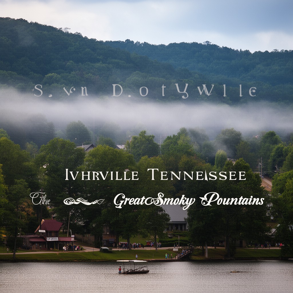 AI-generated illustration of Sevierville, Tennessee