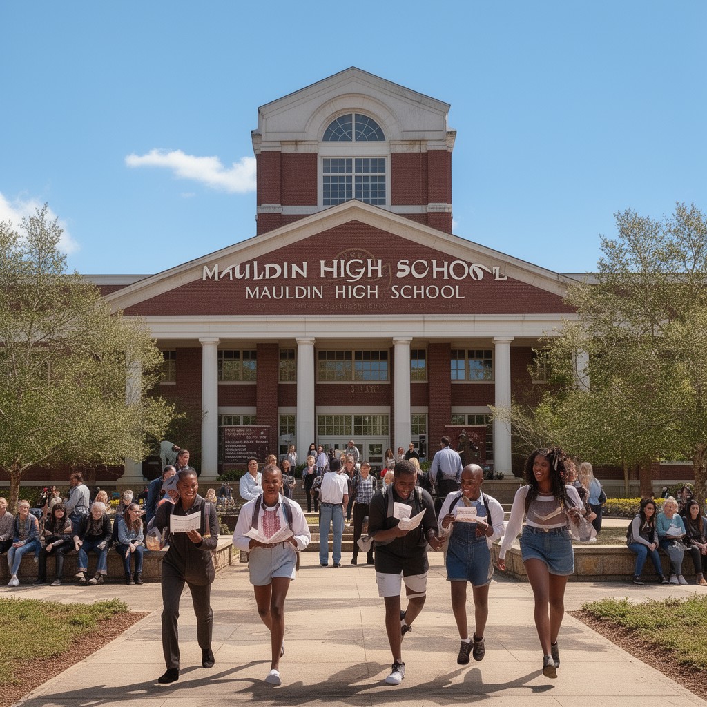 AI-generated illustration of Mauldin High School