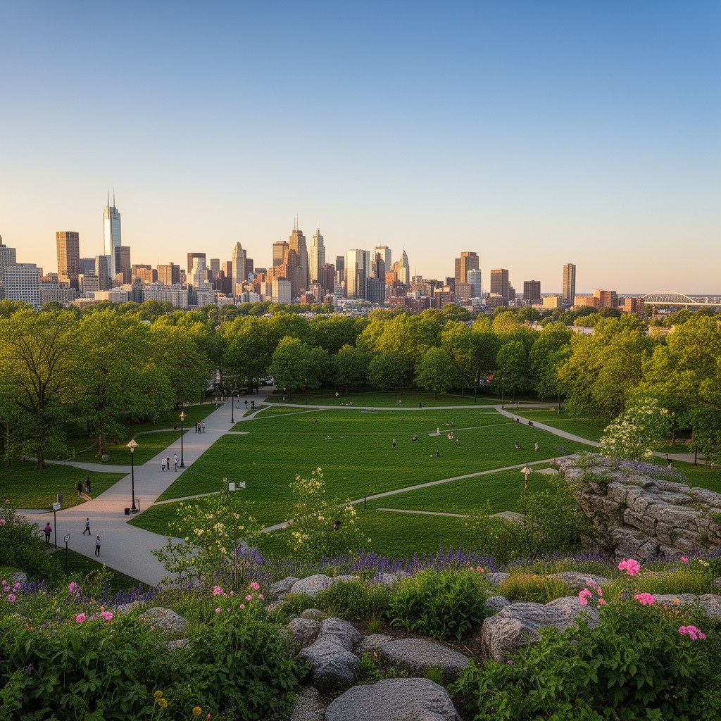 AI-generated illustration of Belmont Plateau