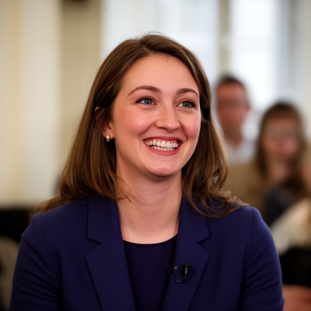AI-generated illustration of Chelsea Clinton