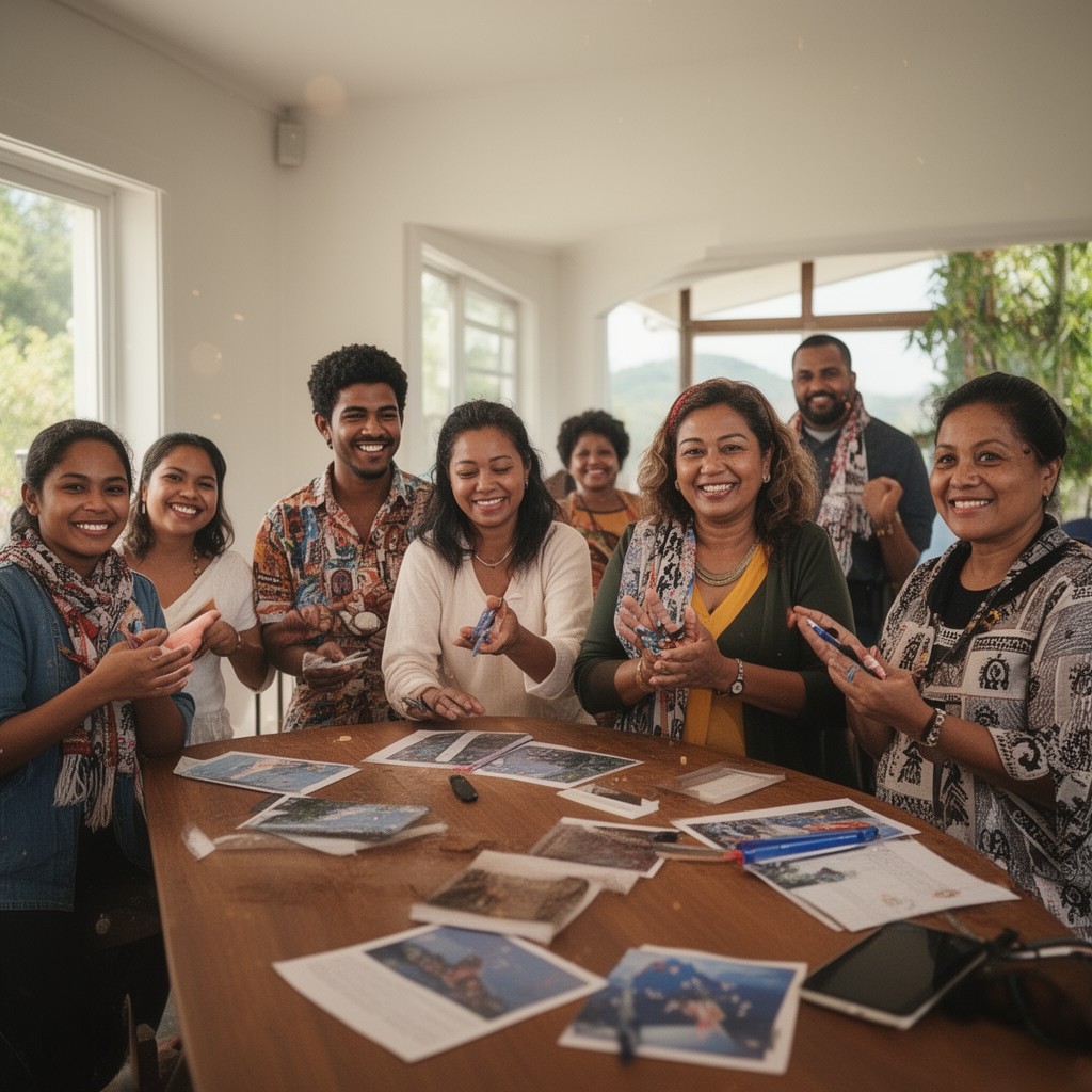 AI-generated illustration of Fijian New Zealanders