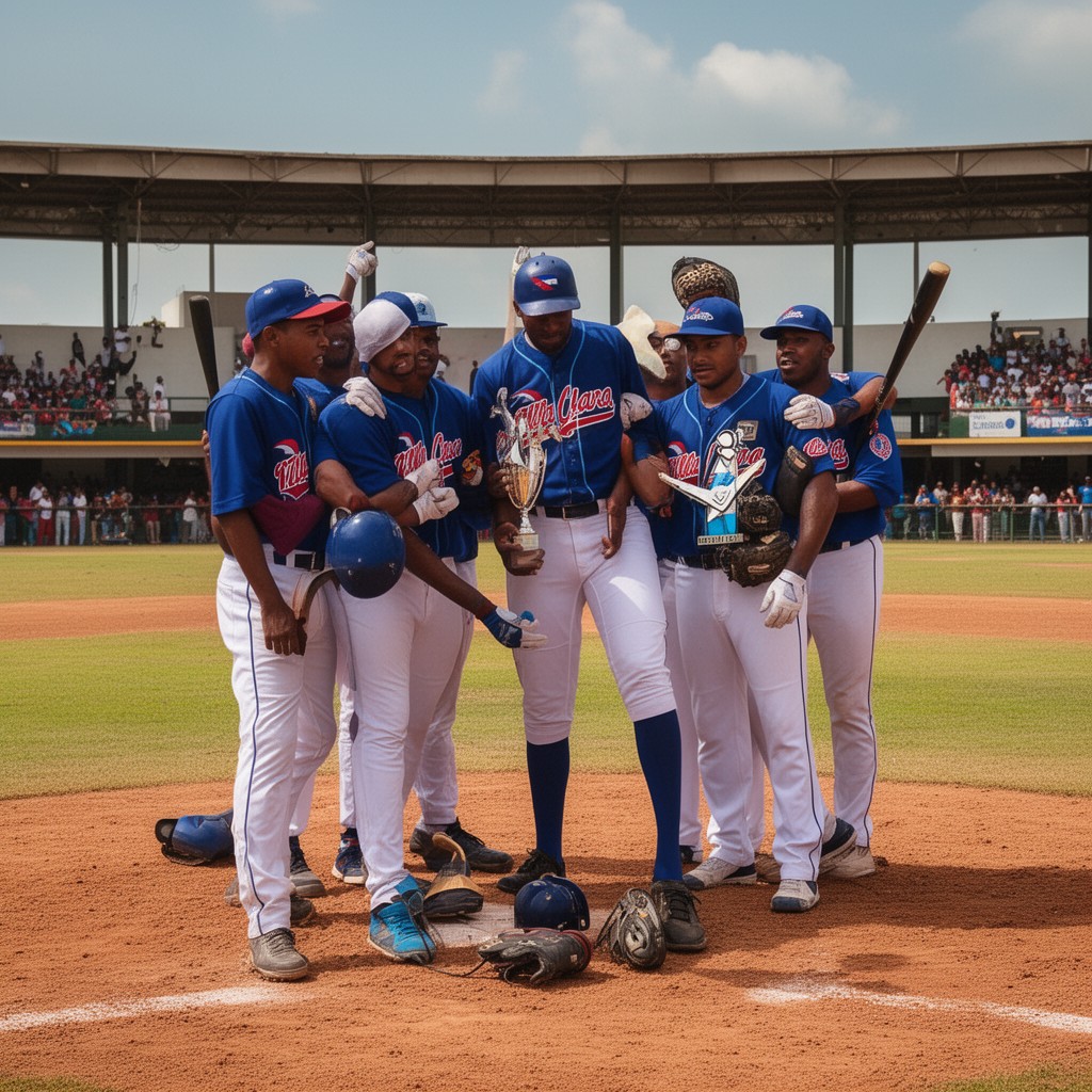 AI-generated illustration of Villa Clara baseball team