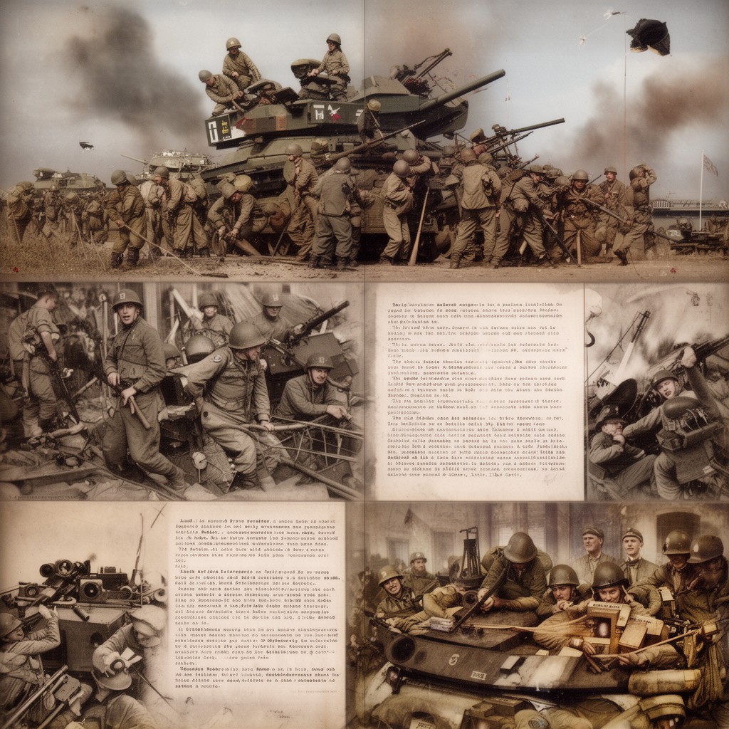 AI-generated illustration of British Second Army