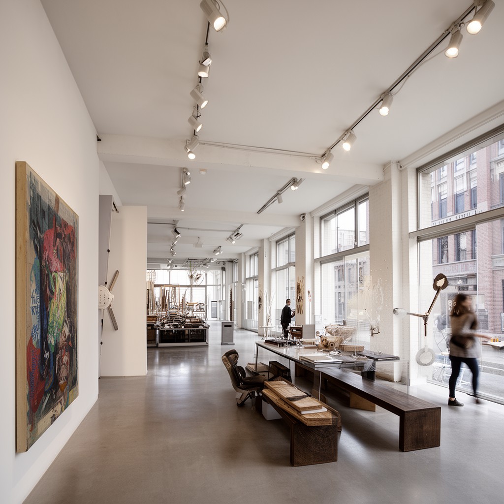 AI-generated illustration of David Zwirner Gallery