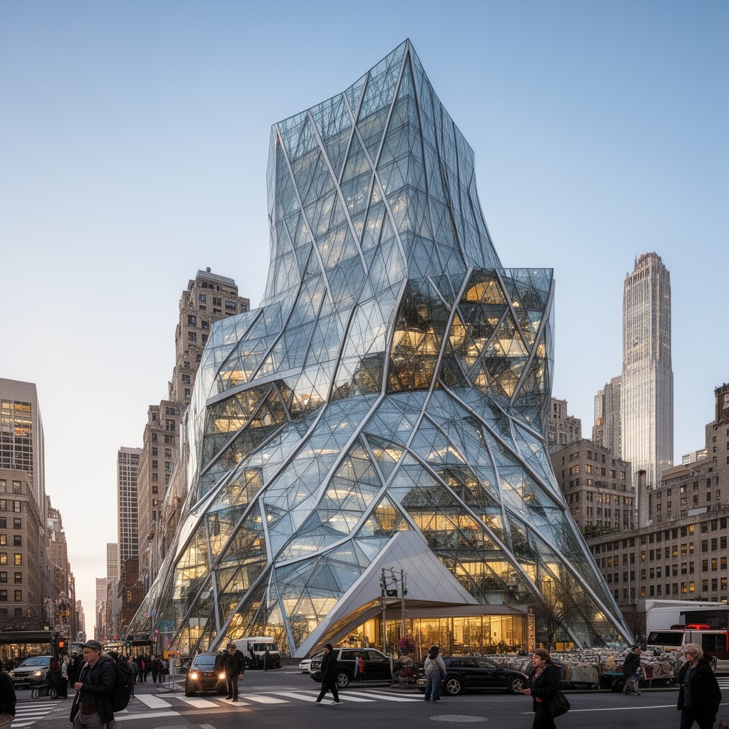 AI-generated illustration of IAC Building