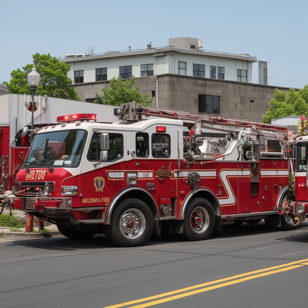 AI-generated illustration of Milton Fire Department
