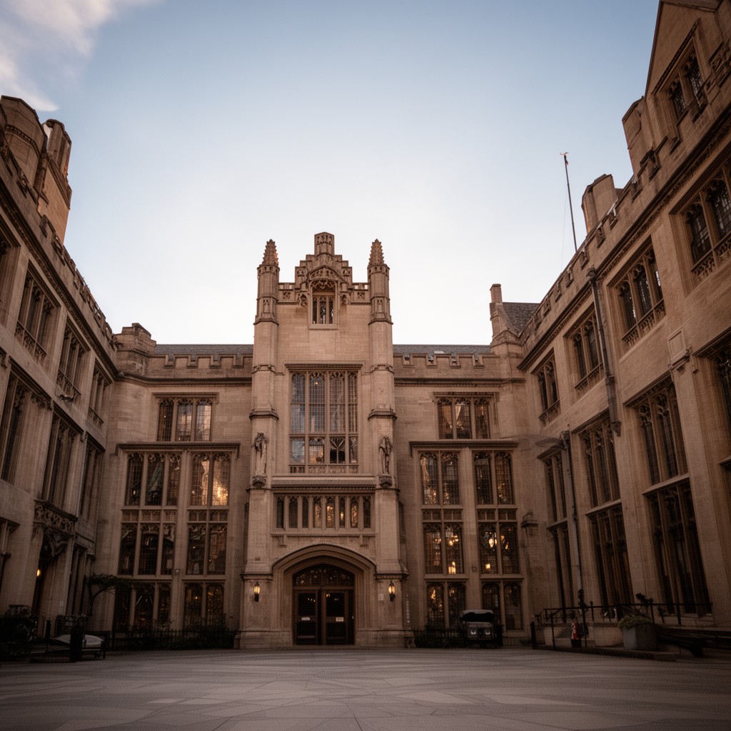 AI-generated illustration of Divinity School