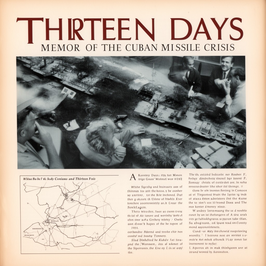 AI-generated illustration of Thirteen Days: A Memoir of the Cuban Missile Crisis
