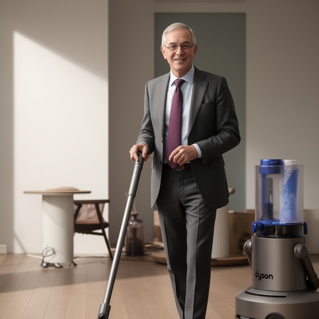 AI-generated illustration of Sir James Dyson