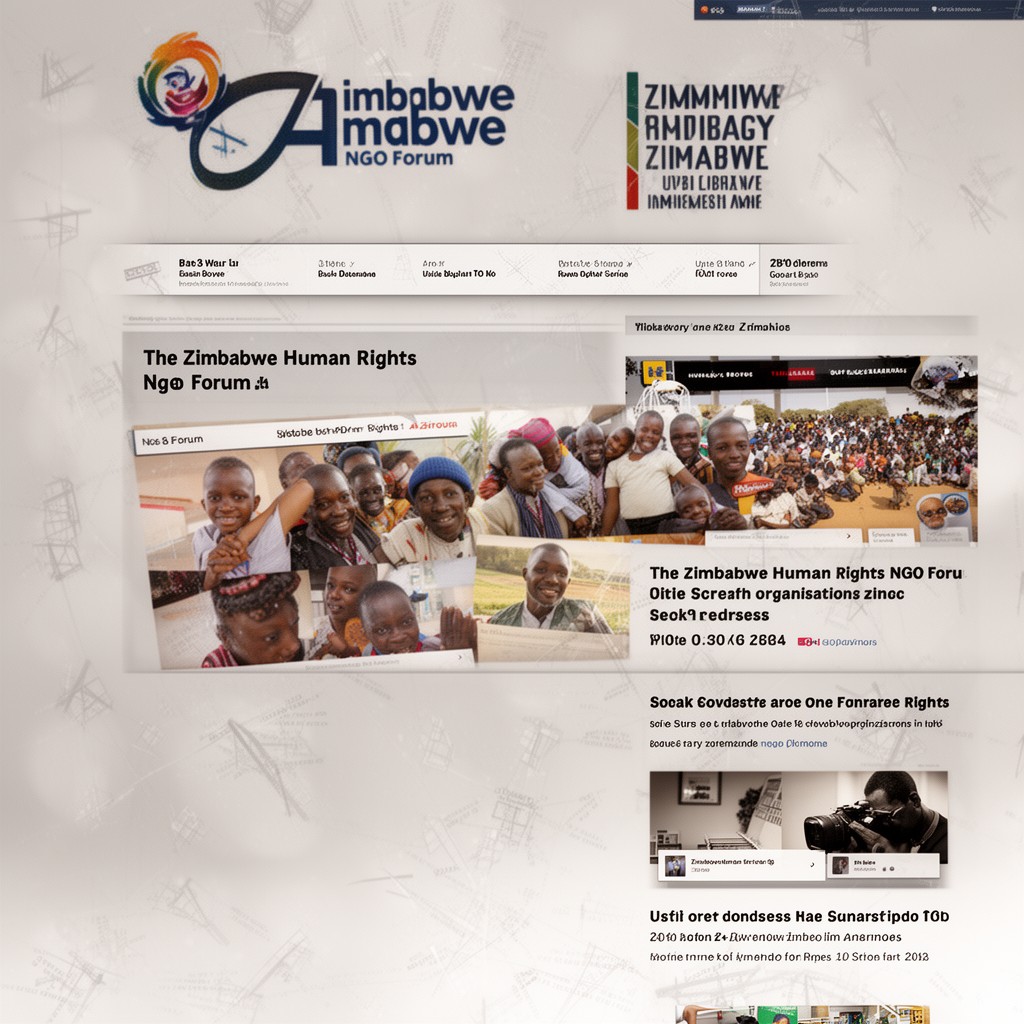 AI-generated illustration of Zimbabwe Human Rights NGO Forum