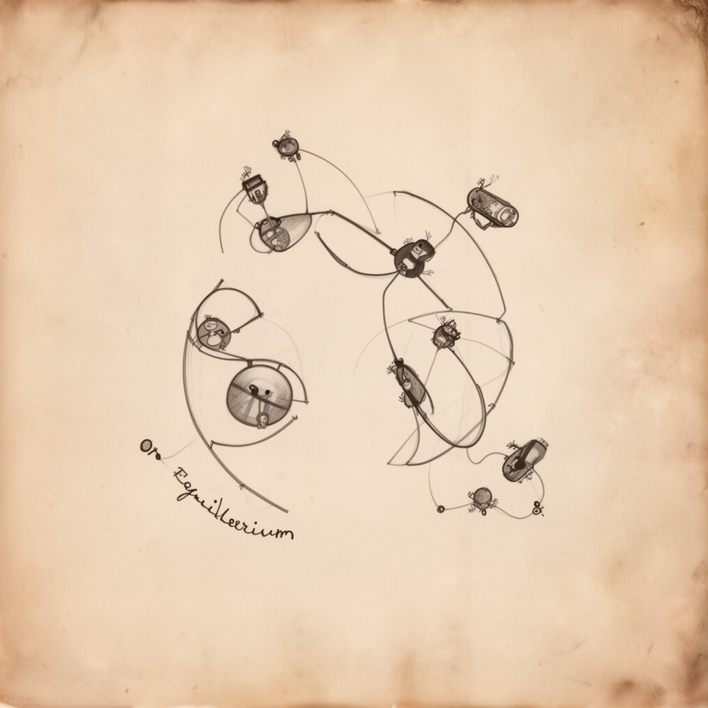 AI-generated illustration of On Equilibrium