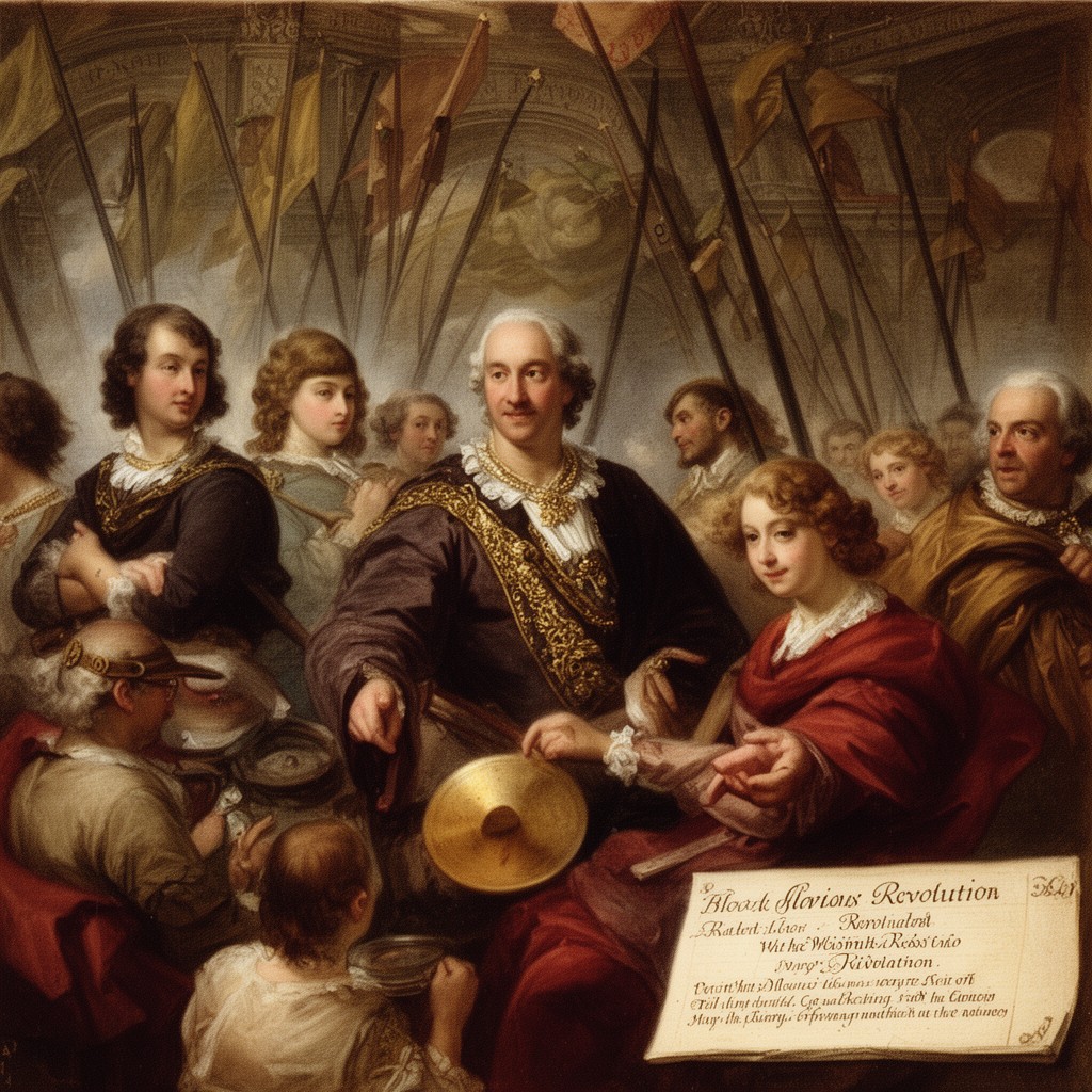 AI-generated illustration of Bloodless Revolution