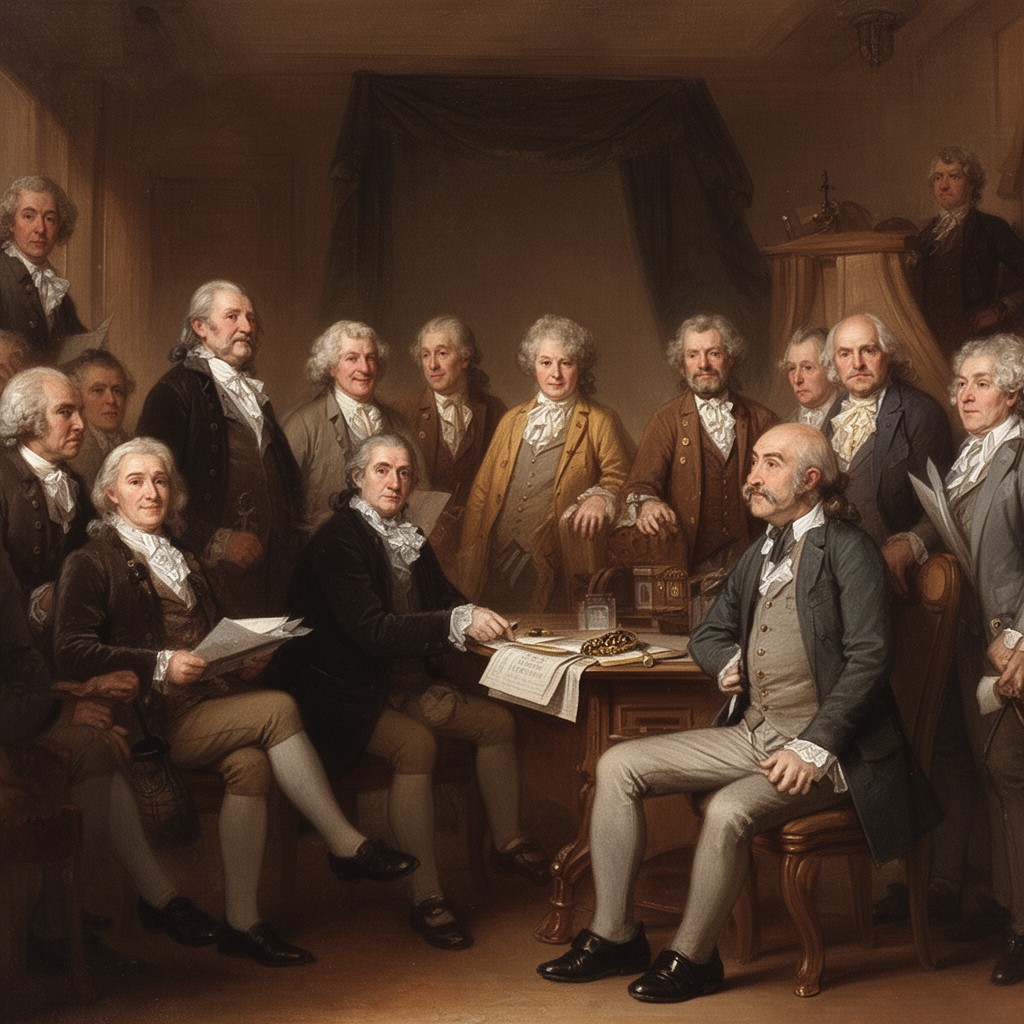 AI-generated illustration of English Whigs