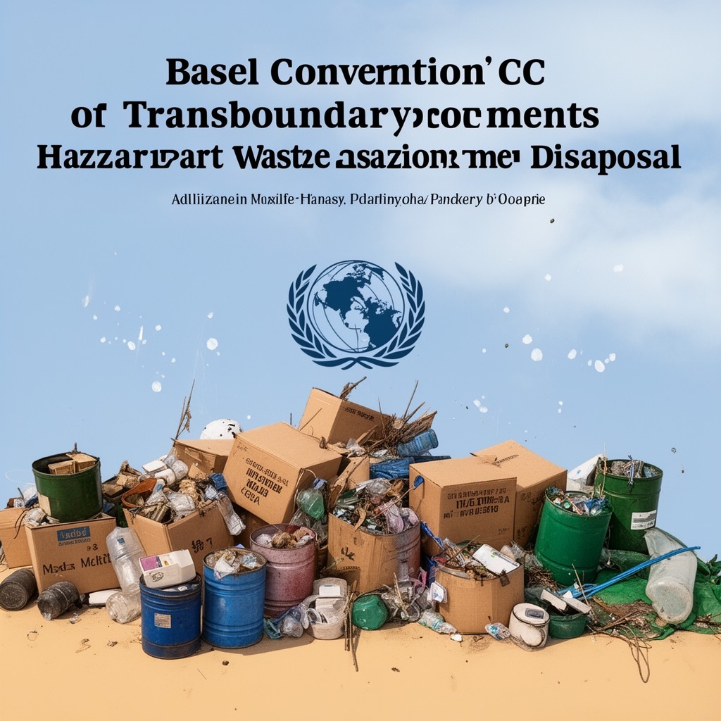 AI-generated illustration of Basel Convention on the Control of Transboundary Movements of Hazardous Wastes and Their Disposal
