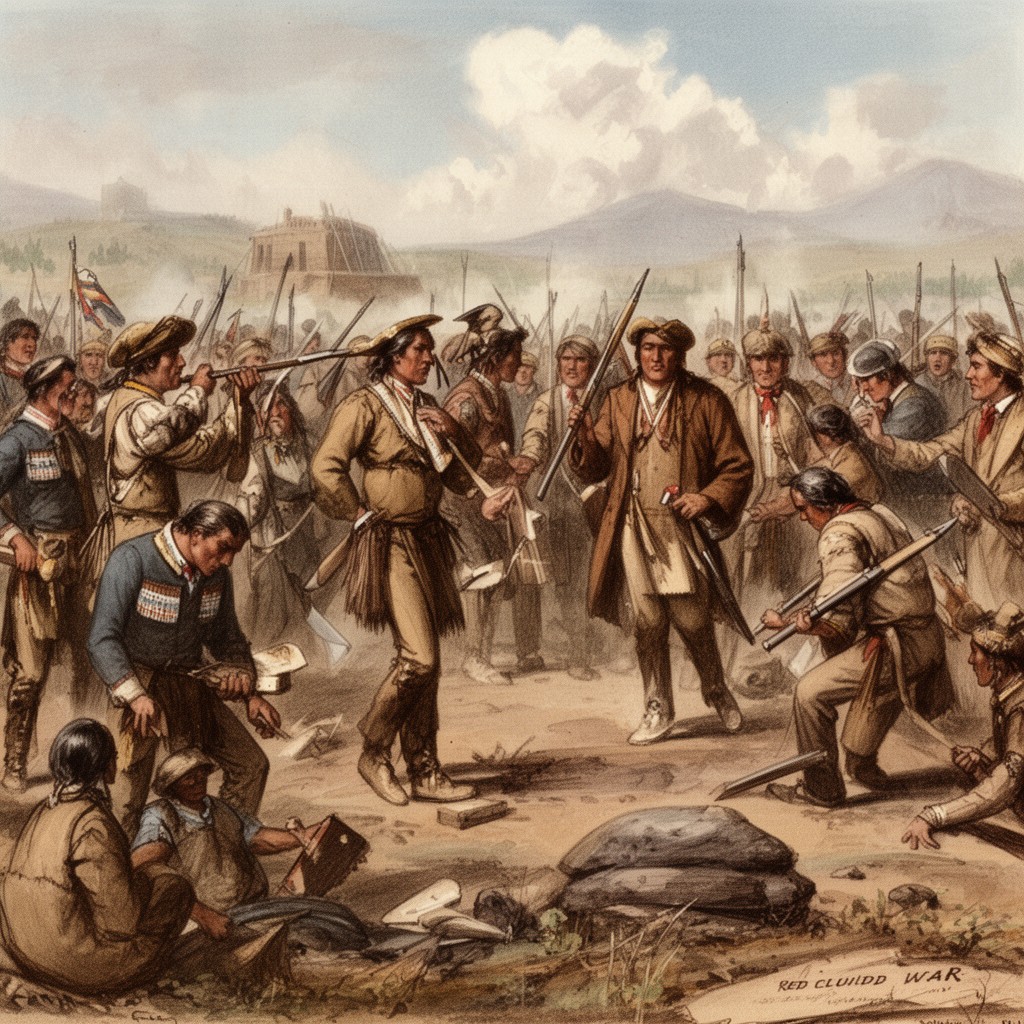 AI-generated illustration of Red Cloud's War