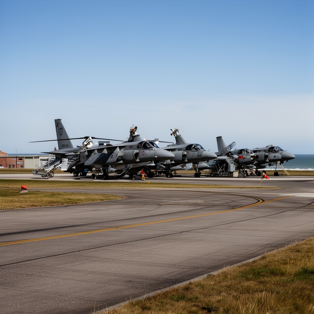 AI-generated illustration of Koksijde Air Base
