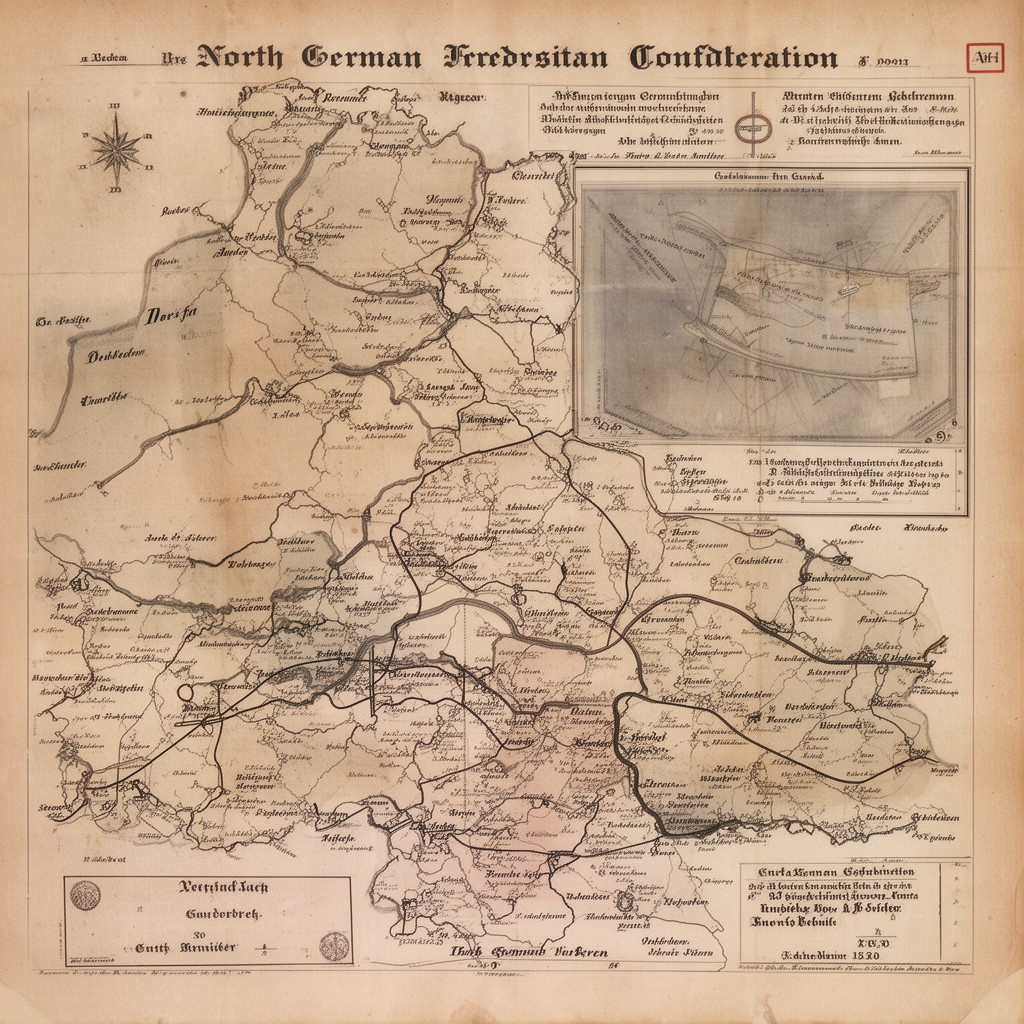 AI-generated illustration of North German Confederation