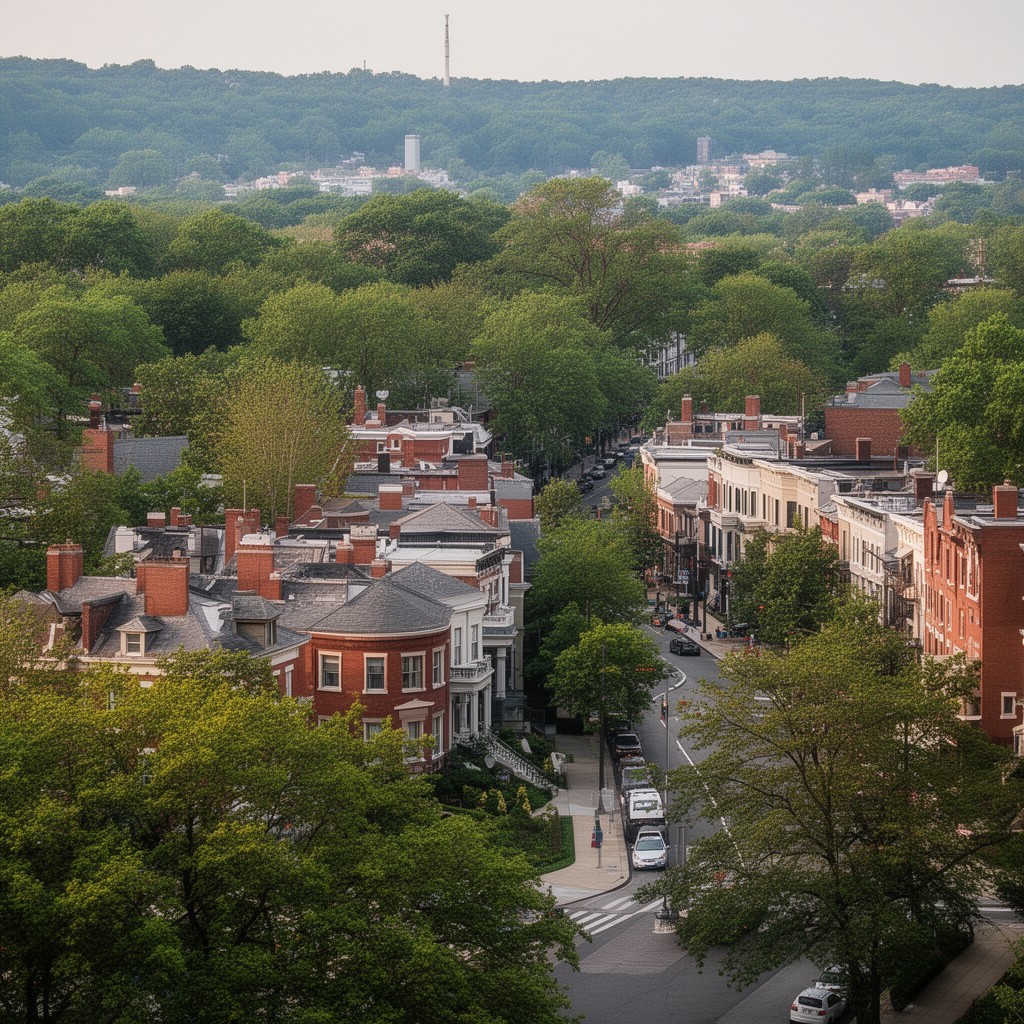 AI-generated illustration of Woodley Park