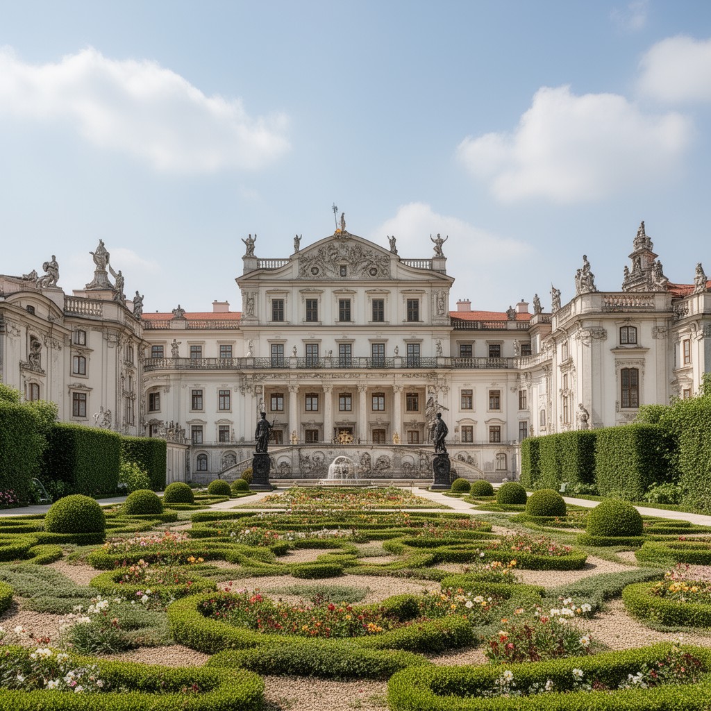 AI-generated illustration of Wilanów Palace