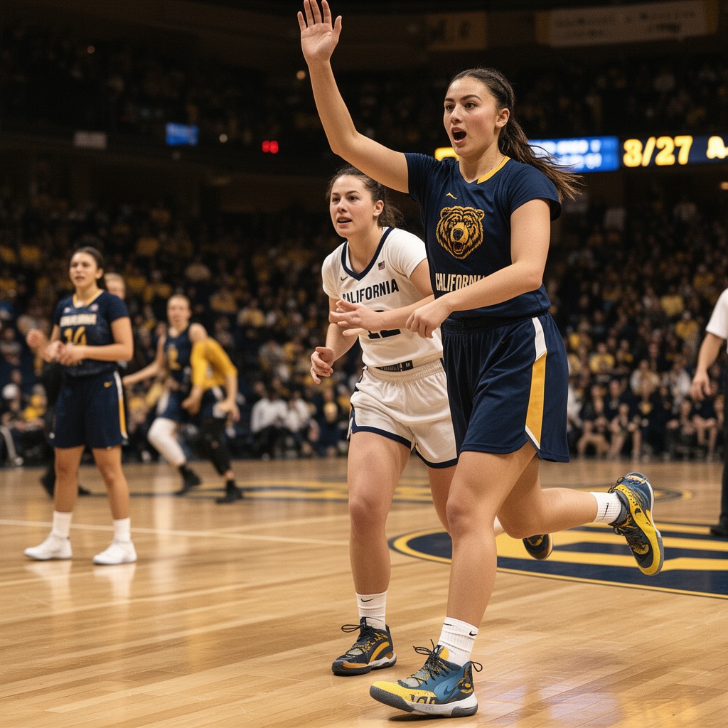 AI-generated illustration of California Golden Bears women’s basketball