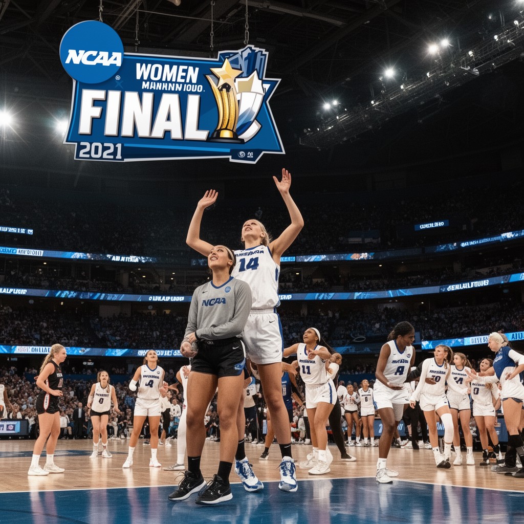AI-generated illustration of 2021 NCAA Women’s Final Four