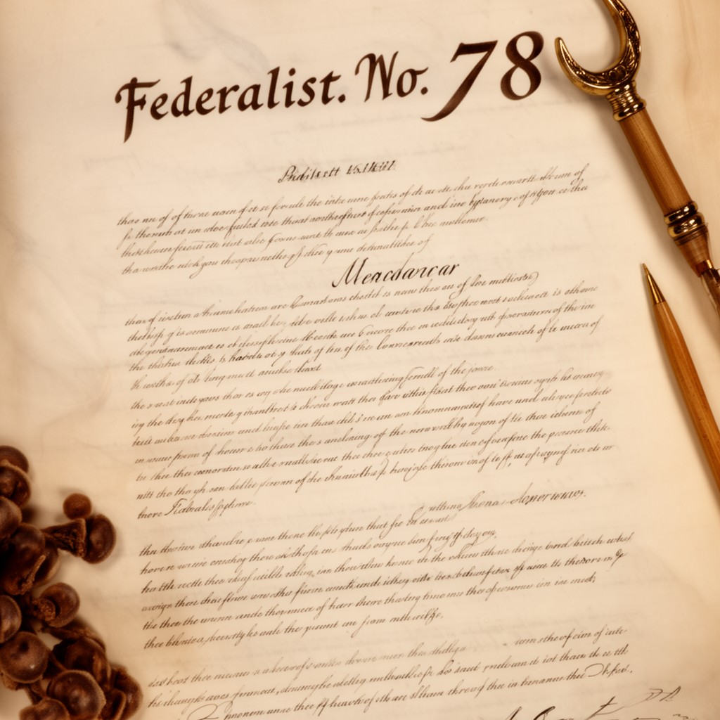 AI-generated illustration of Federalist No. 78