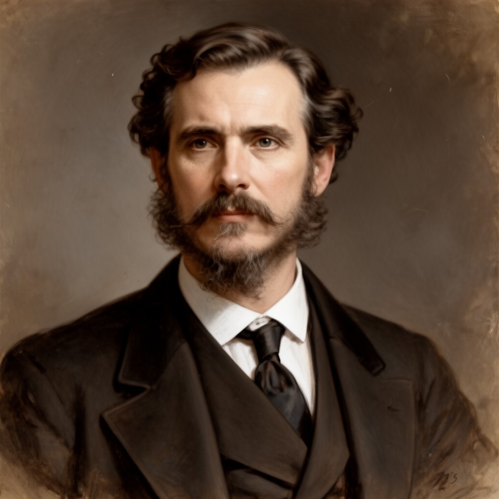 AI-generated illustration of Gregorio Ricci-Curbastro
